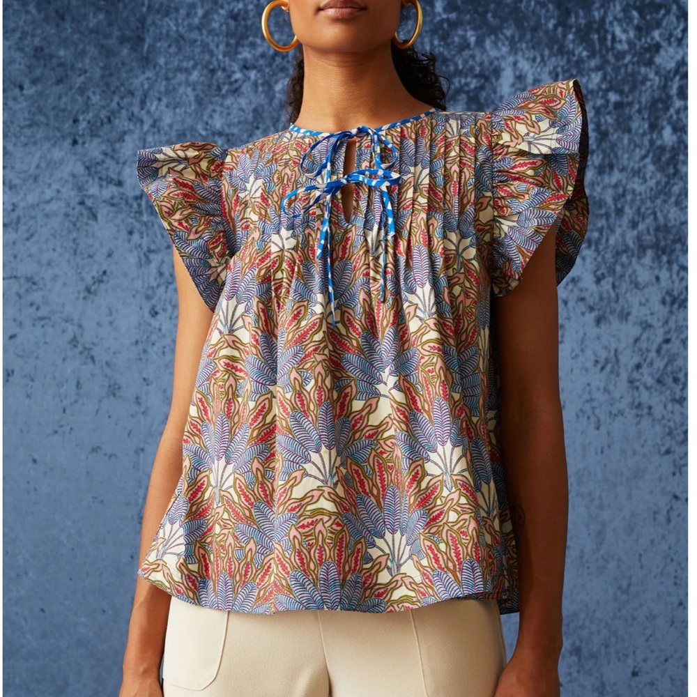 NEW MARIE OLIVER quinn top in pacific palm